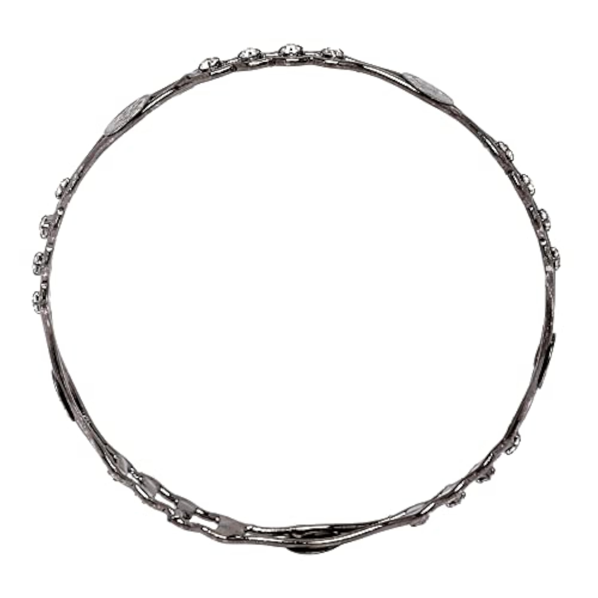 Oxidised Silver-Plated Temple Coin Bangles Set
